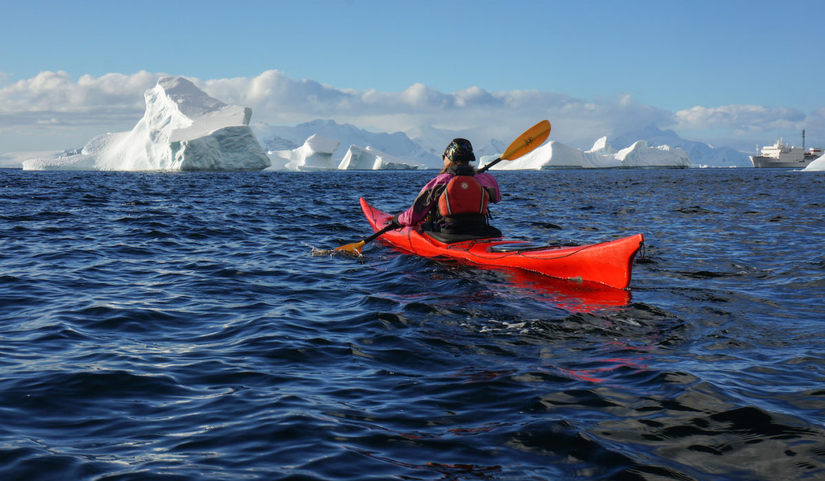 kayaking in Antarctica