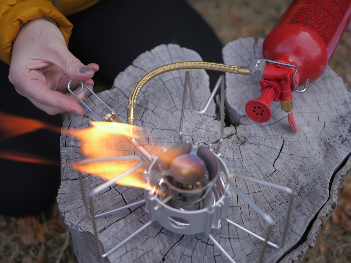 MSR Dragonfly liquid stove - a great stove for large groups